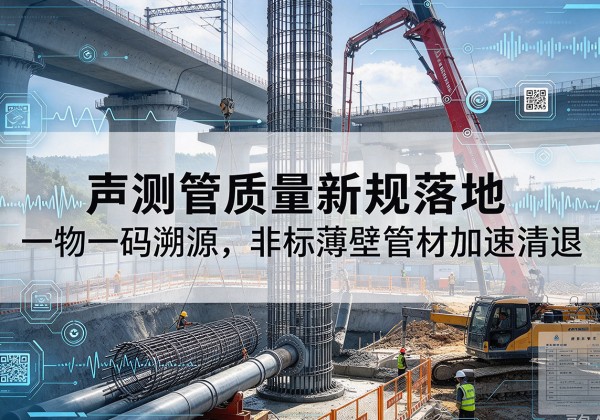 沁县声测管质量新规落地，一物一码溯源，非标薄壁管材加速清退